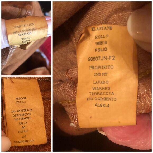 RE/DONE NWOT - L Sz 26 70’s Straight Leg Jeans in Washed Terracotta - Picture 5 of 16